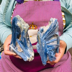 2 Stck. 4,07 Pfund natürlicher blauer Kristall Kyanit grober Edelstein Mineral Probe Heilung 1904 - Bild 1 von 22