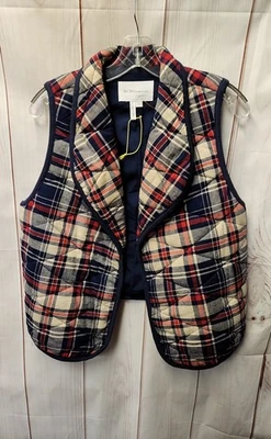 Chaleco BCBgeneration para mujer talla L azul marino y rojo Foto 1 de 3