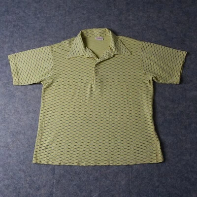 Camisa DE COLECCIÓN Saks Fifth Avenue Top Mujer Pequeña Amarilla Nido de Abeja Ligera 70 Foto 1 de 4