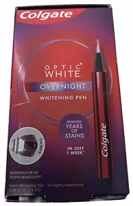 Penna e supporto sbiancante Colgate Optic bianco notte 35 trattamenti Exp1/2025+ #9087 - Foto 1 di 3