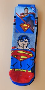 Pack of 3 Boys Superman socks,,3 sizes,6-8.5, 9-12, 12-3 - Picture 1 of 2