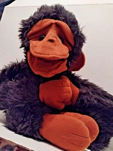 FOLKMANIS RETIRED Dark Brown/Orange MONKEY WRAP AROUND PUPPET RARE Folktails - Picture 1 of 11