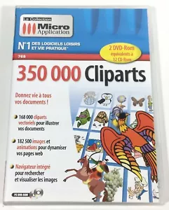 350 000 Cliparts - 2 DVD Rom PC French - La collection Micro Application - 2004 - Picture 1 of 8