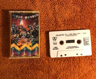 Oingo Boingo Dead Man's Party Cassette Tape 1985 MCAC-5665 hx pro brick texture! Foto 1 de 2