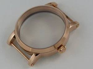 Boitier montre 41mm ETA Unitas 6497 6498 - ROSEGOLD- ONION- SAPHIR watchcase - Foto 1 di 8