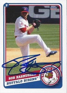 Rob Rasmussen 2014 Buffalo Bison Signed Card 