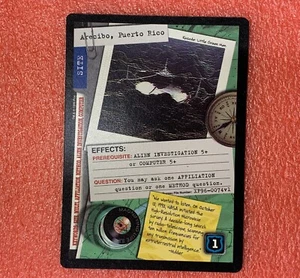 CCG XF96-0074 v1 ARECIBO PUERTO RICO Site The X FILES Uncommon Trading Card - Bild 1 von 2