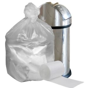 Plasticplace 55-60 Gallon High Density Trash Bags - Clear, 17 Microns, 150 bags