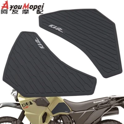 2Pcs Fuel Tank Pad For Kawasaki KLR650 2022-2024 Tank Protector Knee Grip KLR650 - Image 1 of 4