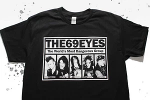 The 69 Eyes x N.W.A. Mashup Finnish Rock Goth Metal Helsinki Vampires Band Shirt - Picture 1 of 7
