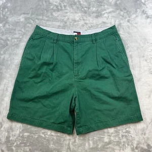 Tommy Hilfiger pantaloncino chino uomo taglia 34 verde casual golf preppy - Foto 1 di 7