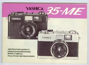 VTG YASHICA 35-ME CAMERA INSTRUCTION BOOK Japan 730710 - Picture 1 of 2