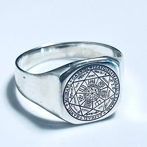 Seven Archangels Seal Ring\ Jewelry-Magic Amulet-Protection Amulet/Silver925 - Picture 1 of 2