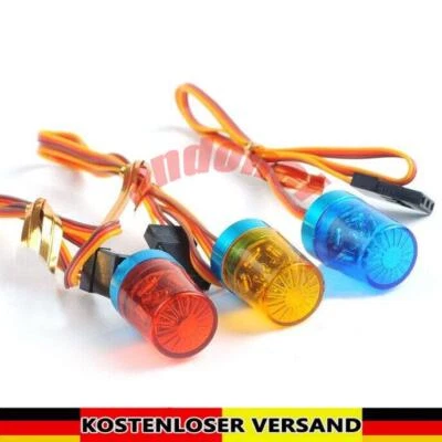 Auto RC LED Warnleuchte Rundumleuchte Rundumlicht Lampe 5 LED Aluhalterung NEU - Bild 1 von 4