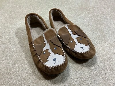 Zapatillas Mini Boden Usadas en Excelente Condición Niños Niños Jóvenes Talla 7 Gamuza Genuina Bronceada Cachorro Perro EU 39 Foto 1 de 4