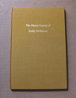 THE MASTER LETTERS of Emily Dickinson - 1st hardcover Amherst 1986  - fine - Image 1 of 4