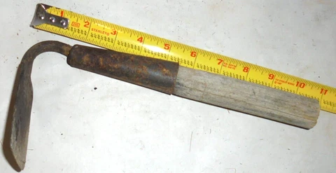 Antique Hand  Hoe Rustic Tool Garden Farming  Handle Farmhouse, 11 IN.  HANDLE Cover