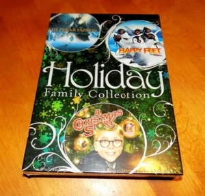 HOLIDAY FAMILY COLLECTION The Polar Express Happy Feet A Christmas Story DVD SET - Picture 1 of 2