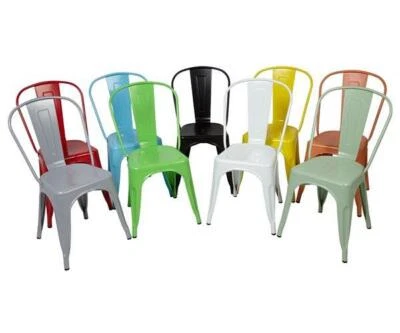 Silla Tolix Xavier Pauchard Verde Blanca Negra Amarillo Roja Azul Naranja Gris - Imagen 1 de 4