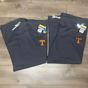 2 Wonderwink Unisex Drawstring Gray Scrub Pants Size 2XL College Tennessee UT - Picture 1 of 8