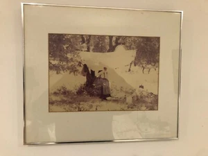 x Silver coloured metal photo frames with pictures of Mykonos, Greece - Picture 1 of 6