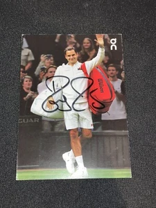 ROGER FEDERER - HAND SIGNED AUTOGRAPH RARE PROMO CARD - GOAT 🎾 - Picture 1 of 5