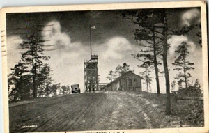 Torre en Headquarters Hill, Camp Upton, L. I.N. Y. Postal. RPPC Cancelar 1918 - Imagen 1 de 2
