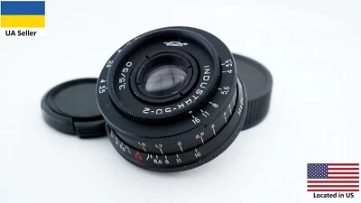 Glossy KMZ Industar 50-2 3.5/50 pancake lens SLR & Digital M42 mount portrait - Image 1 of 4