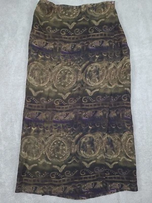 Maxi Falda Envolvente Diseño Chico Vintage Talla 2 Diseño Abstracto Nuevo Antiguo Stock Foto 1 de 4