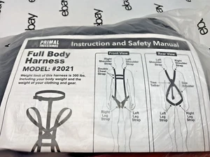 Primal Model # 2020-2021 Full Body Safety Harness Treestand Hunting 300 Pound - Picture 1 of 5