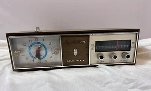Radio Orologio Vintage Audition Stato Solido Modello 2503 Testata Funzionante - Foto 1 di 12