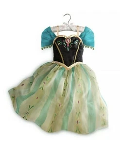 ORIGINAL Disney Store Frozen Costume Princess Anna Dress~Girls 9/10~NEW w/ TAG - Picture 1 of 11