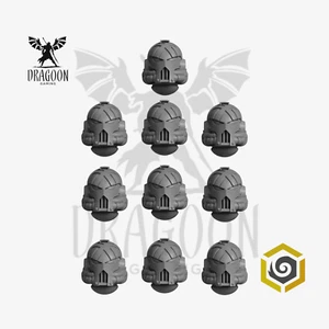 Crimson Lords Death Helmets Conversion Bits For Prime 28mm Scale Space Knights - Bild 1 von 1