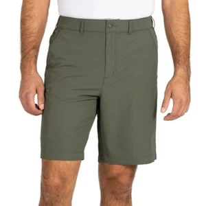 Pantalón corto técnico Gerry cintura elástica para hombre UPF 30+ (verde, 32) - Imagen 1 de 5