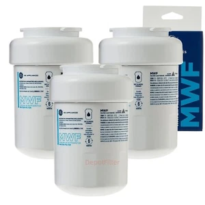 Paquete de 3 filtros de agua GE MWF, SmartWater MWFP, MWFA GWF, HDX FMG-1 WFC1201 RWF1060 - Imagen 1 de 10