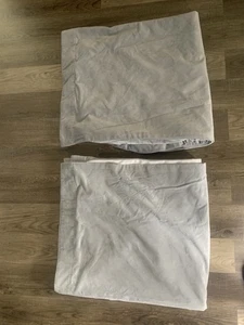 Pottery Barn Velvet Twill Blackout Curtains Set Of 2 (50”x108”) Gray - Picture 1 of 13