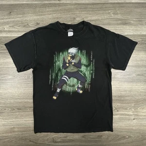Camisa Naruto De Colección Para Hombres Mediana Kakashi Anime Shippuden Shonen Saltos RARA 2002 - Imagen 1 de 6
