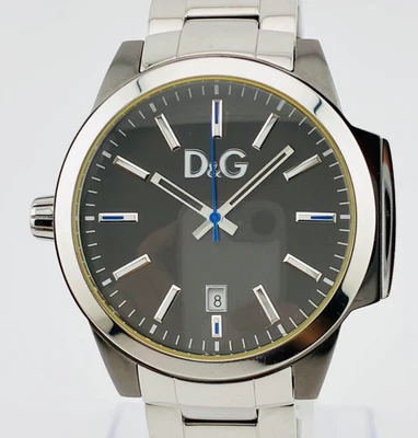 Dolce＆Gabbana D&G Date QZ Excellent condition new battery cleaning genuine japan - image 1 of 4