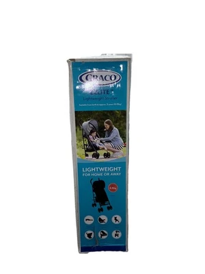 Graco Lightweight Stroller EZLite Midnight  Black 6.6kg compacfold Birth to 15 - Image 1 of 4