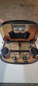 Estuche de tren de aseo de viaje marrón vintage de los años 50 Bak-Prop de cuero genuino para hombre - Imagen 1 de 8