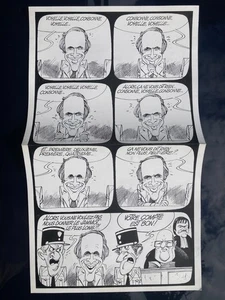 Planche originale Jamic Patrice Laffont Favalelli A2 chiffres lettres 60x33cm - Picture 1 of 3