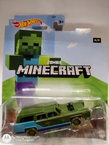Coches de personajes Hot Wheels Minecraft escala 1:64 diecast Zombie Station Wagon - Imagen 1 de 1