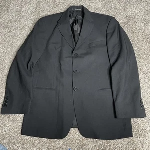 Hugo Boss Suit Mens 40S Black Wool Blazer Pants Made USA Einstein Sigma Classic - Picture 1 of 10