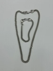 NICE Coach 925 Sterling Silver Matching Necklace & Bracelet - Picture 1 of 3