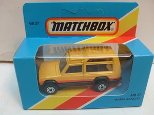 1983 MATCHBOX LESNEY SUPERFAST MB37 MATRA RANCHO BLUE BOX NEW IN BOX - Picture 1 of 3