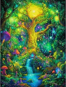 Diamond Art Kits for Adults,Glowing Tree Diamond Painting Kits for Adults,5D Dia - Picture 1 of 7