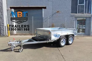 8×5 Hot Dipped Galvanised Hydraulic Tandem Tipper Box Trailer ATM 3500KG - Picture 1 of 14