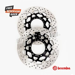 Brembo Floating Front Brake Disc Pair to fit Suzuki GSXR 600 K8-L0 2008-2010 - Picture 1 of 1