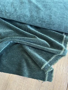 Green Chenille Upholstery Fabric By The Yard 54" wide emerald - Picture 1 of 2