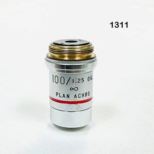 AO 1311 100/1.25 0IL PLAN ACHRO Microscope Objective Lens Made in USA - Picture 1 of 16